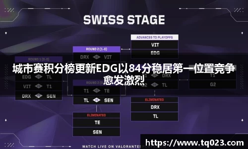 城市赛积分榜更新EDG以84分稳居第一位置竞争愈发激烈