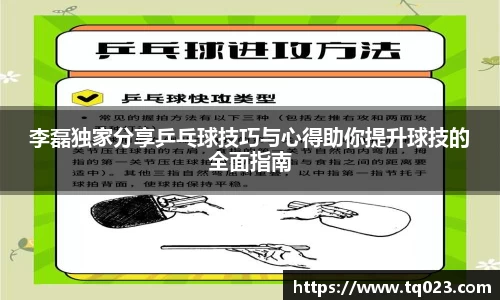 李磊独家分享乒乓球技巧与心得助你提升球技的全面指南