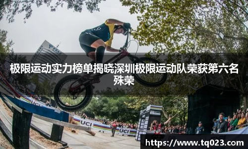 极限运动实力榜单揭晓深圳极限运动队荣获第六名殊荣
